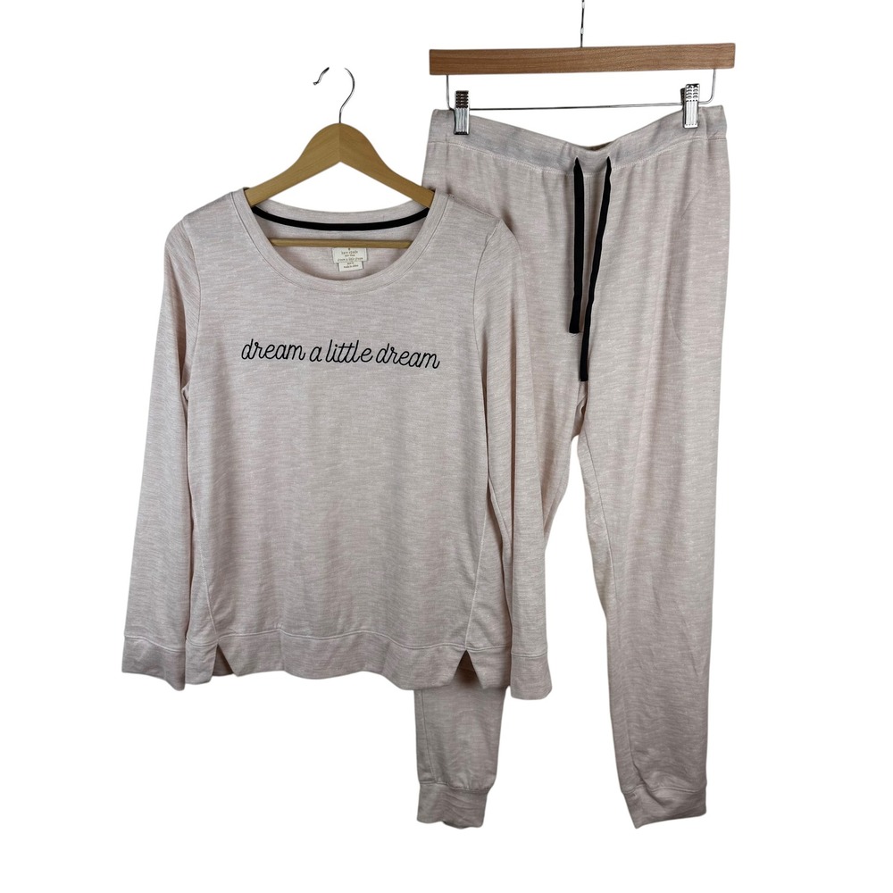 Kate Spade Dream A Little Dream Pajama Set Medium Comfy Lounge Sleep Cozy Preppy